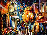 cafe in the old city by Leonid Afremov